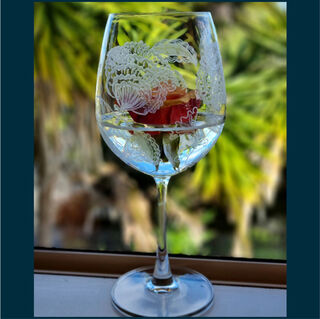 Wine Glass Floral