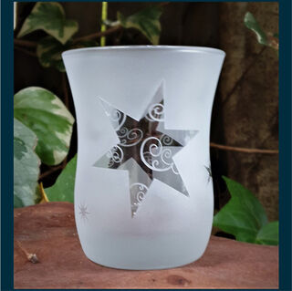 Hurricane Glass with Stars